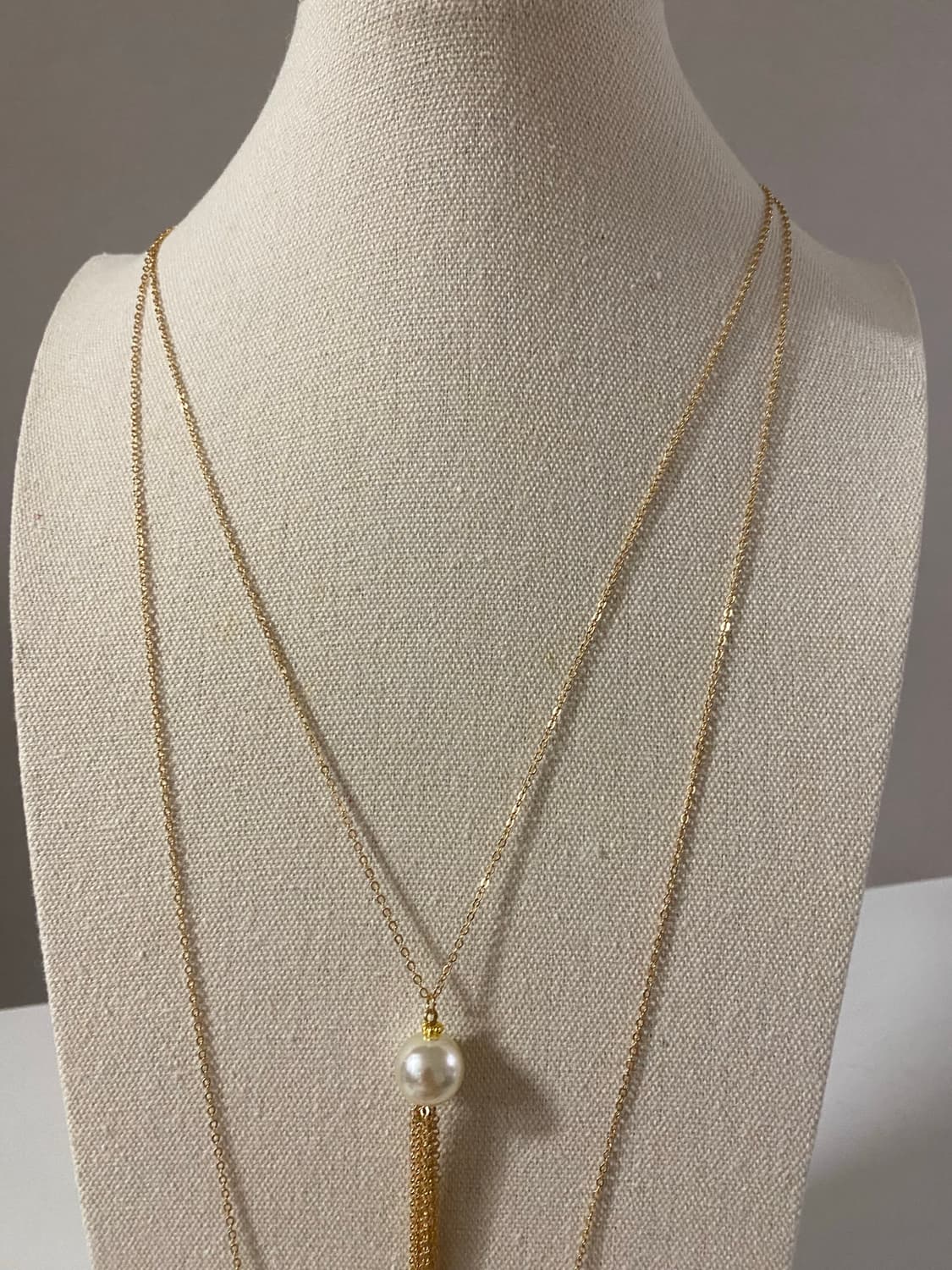 골드 체인 진주 목걸이 상품이미지3