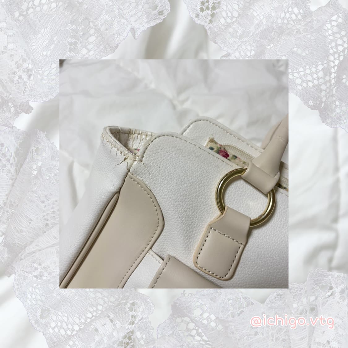 리즈리사 Lizlisa 로즈 빈티지 히메갸루 빅 보부상 백 상품이미지5