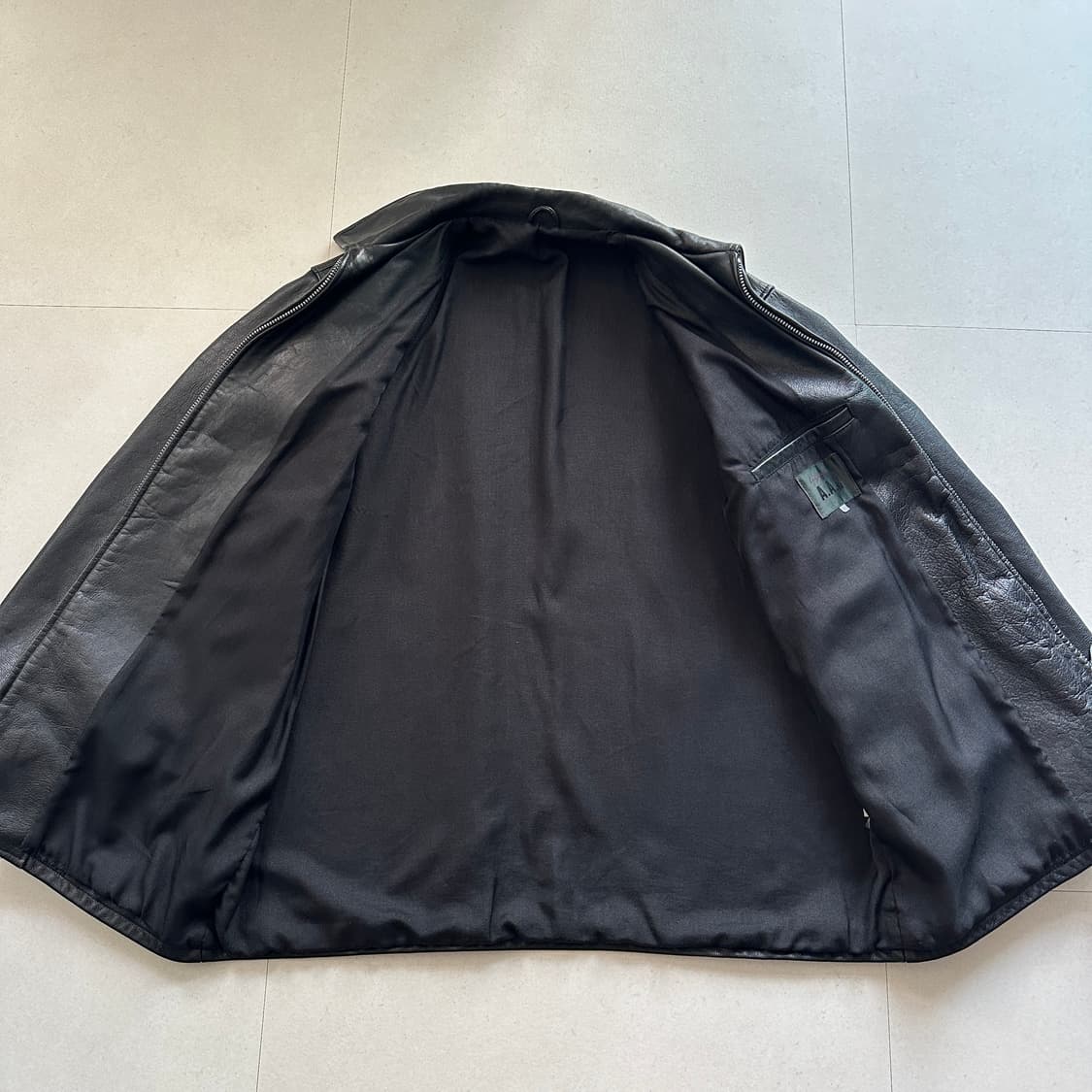 요지야마모토 A.A.R 소가죽 미니멀 레더코트 (M) 상품이미지5