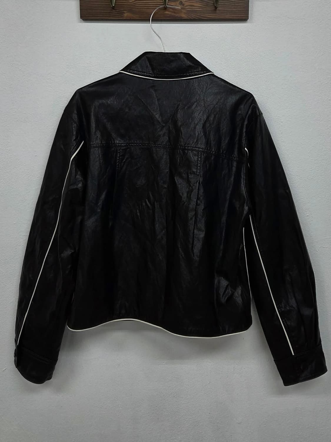 Lee 리 세미크롭 레더 자켓(S) 상품이미지4