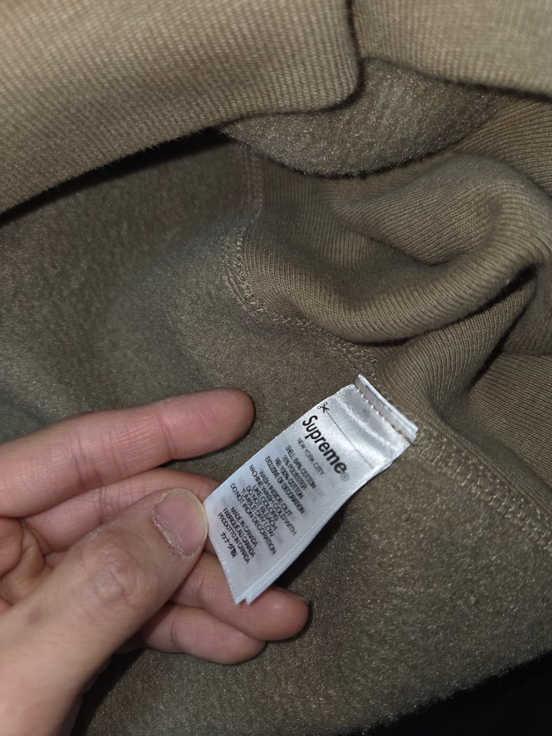 슈프림 박스로고 후드 다크샌드 23fw 상품이미지4