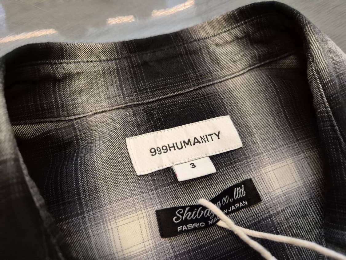 999HUMANITY 옴브레 체크 셔츠 상품이미지6