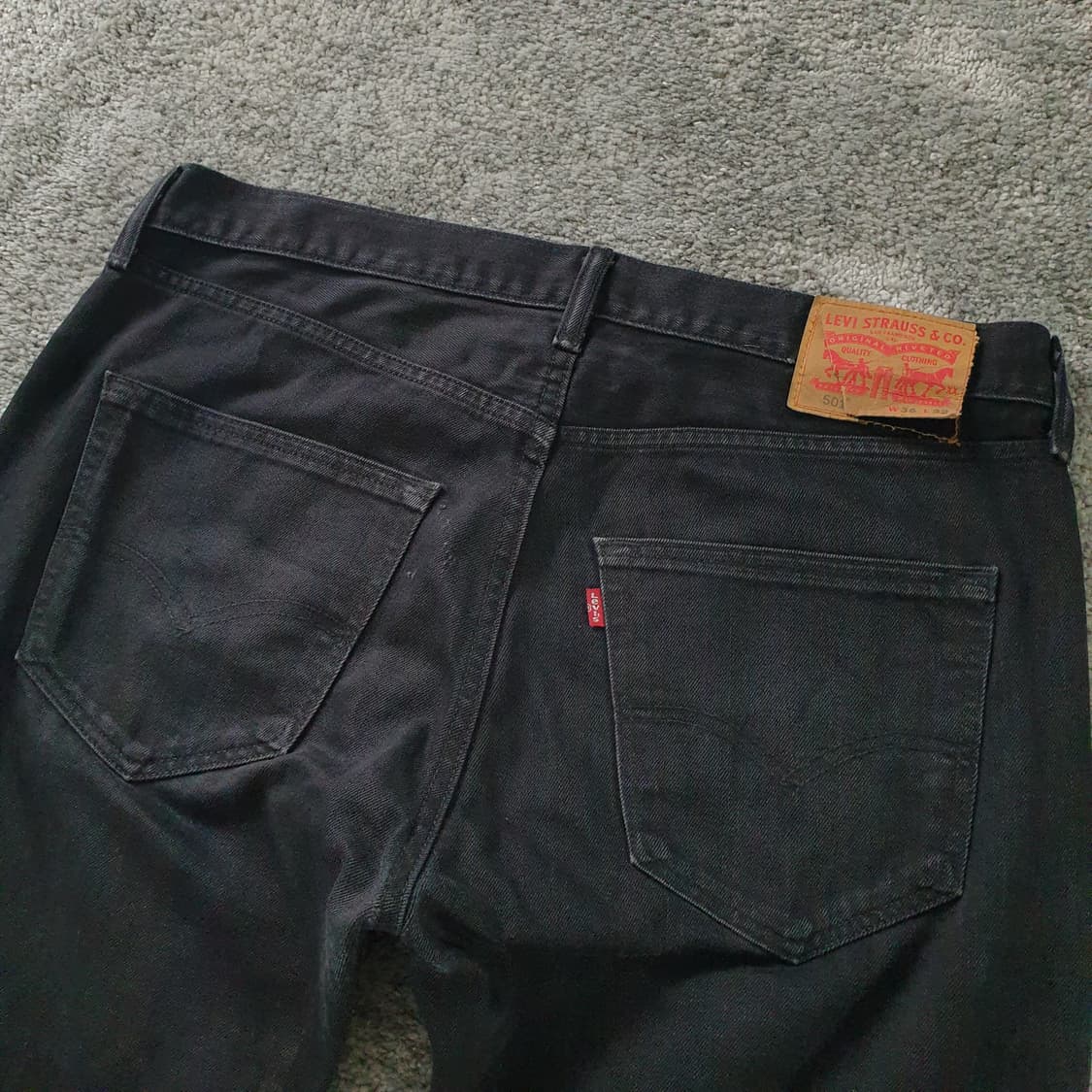 LEVI'S 501 블랙 데님 팬츠 상품이미지6