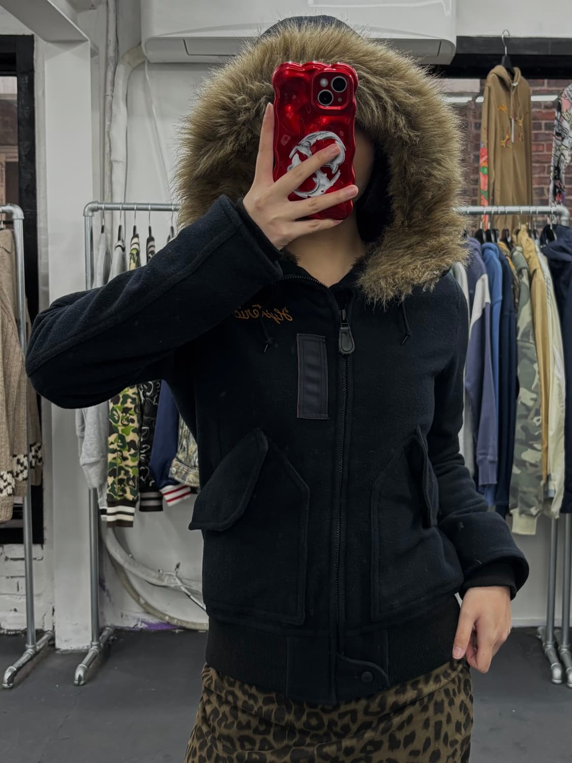 히스테릭 글래머 N2B 퍼후드 자켓 상품이미지2