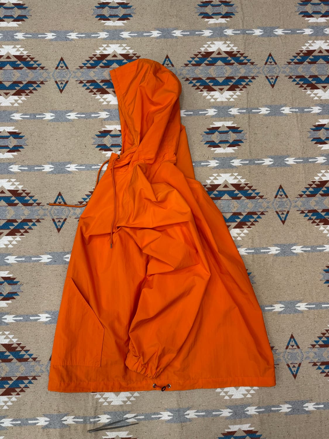 [4] 오라리 워시드 나일론 웨더 코튼 집업 풀오버 오렌지 상품이미지6