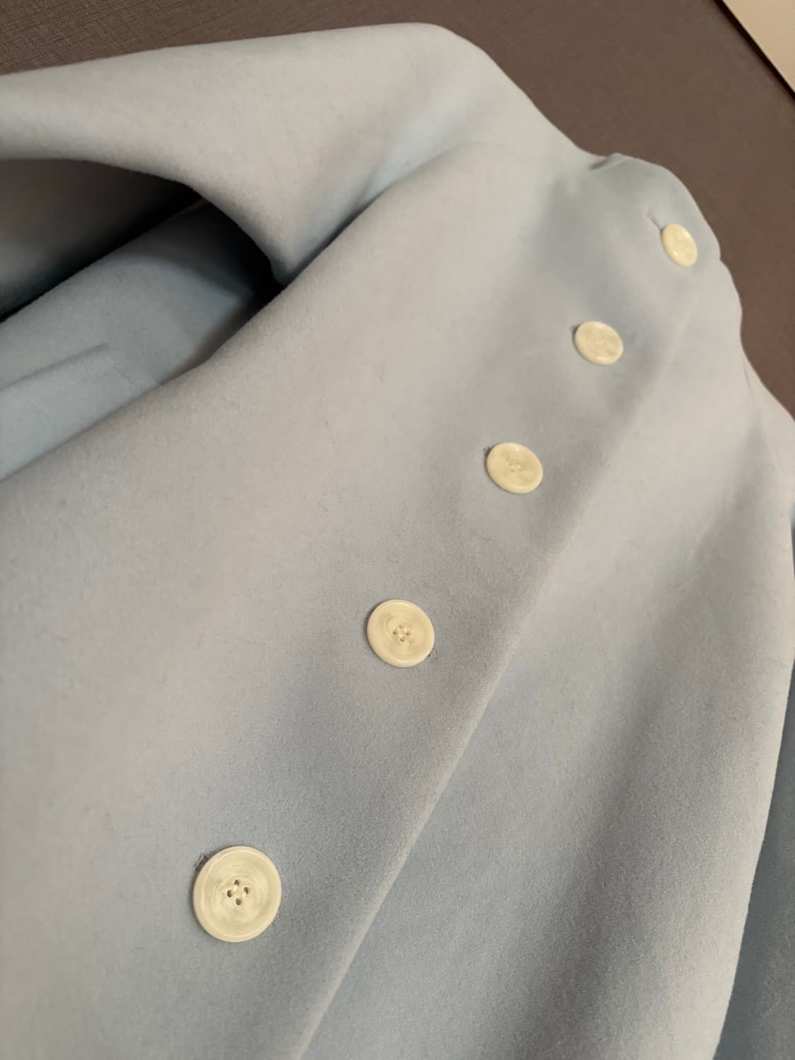  Plarapa 하늘색 노카라 코트 L 상품이미지3