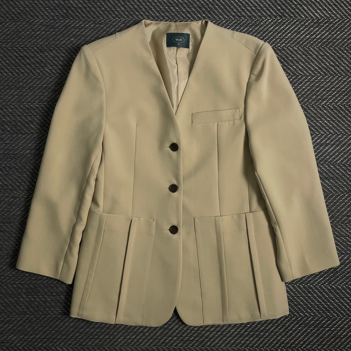 SLUB 우먼스 미니멀 블레이저 자켓 o 3949 상품이미지1