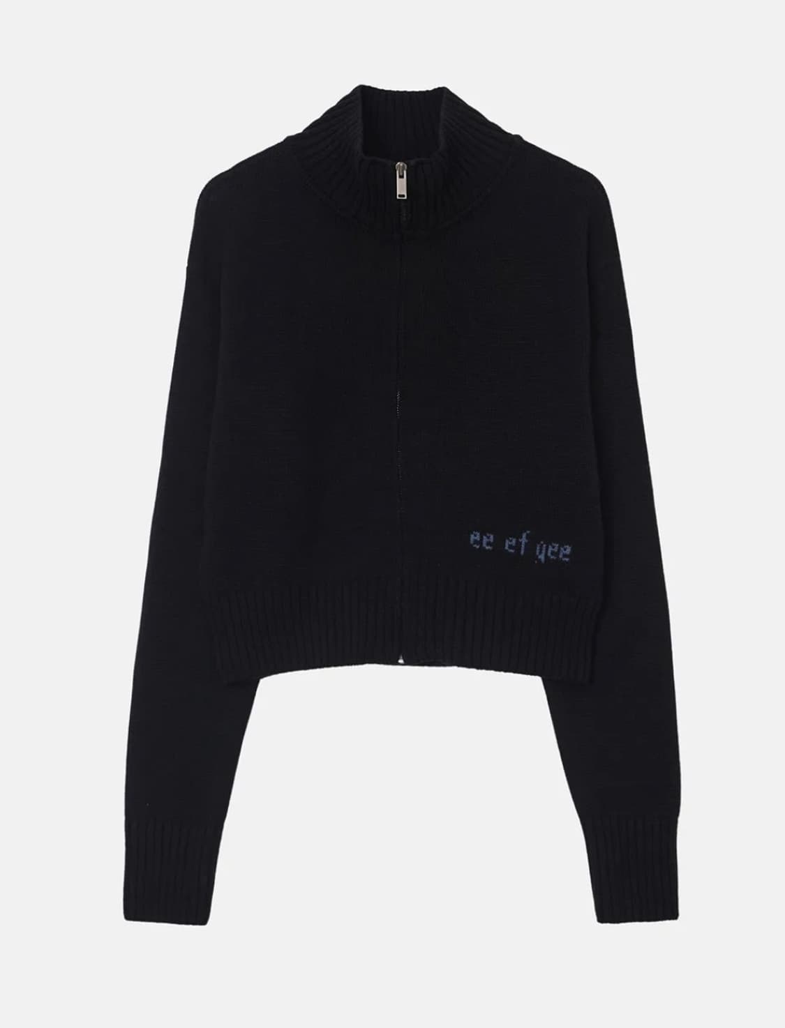 엔조블루스 하이넥 니트 집업 상품이미지1