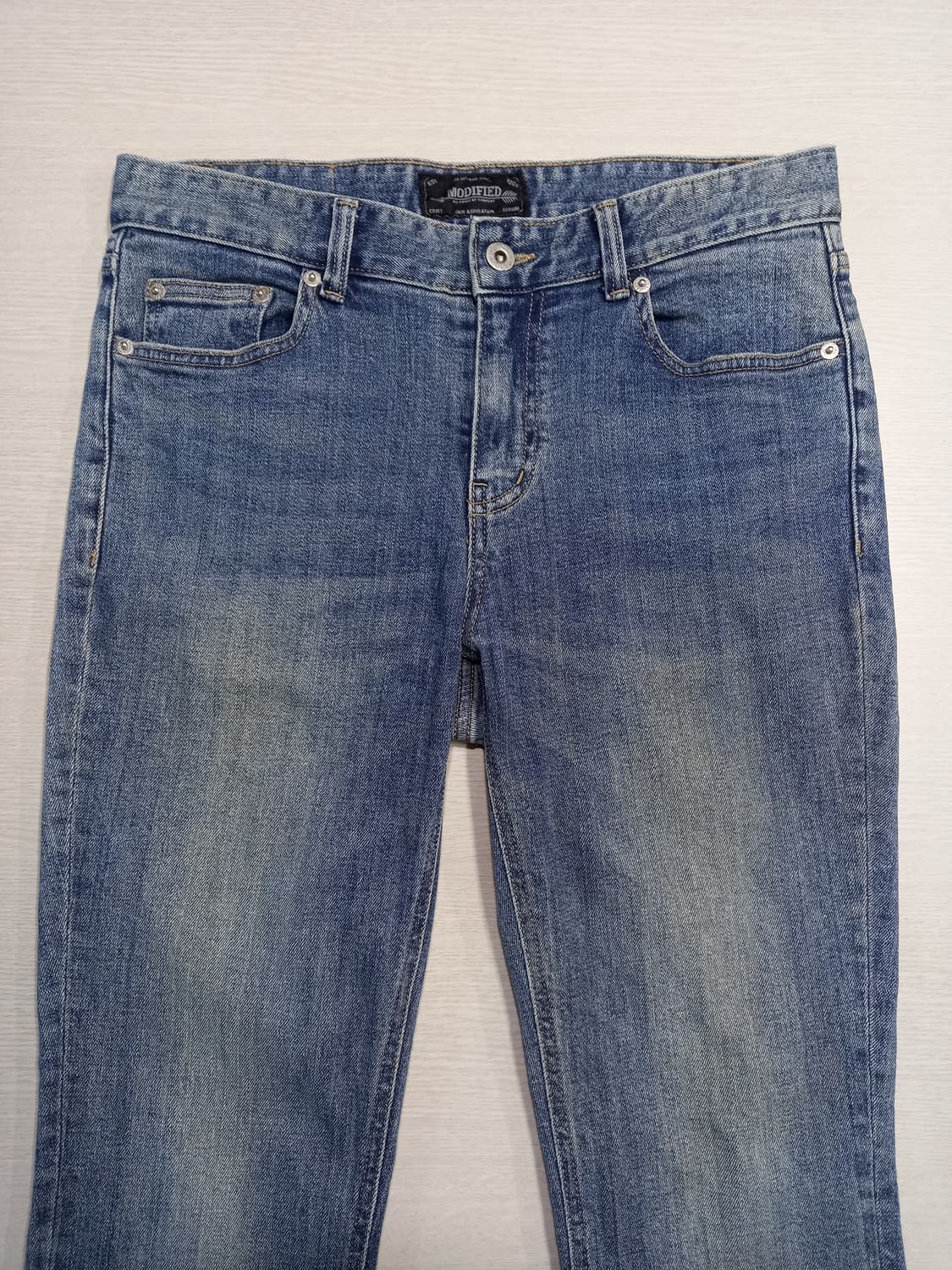 30 MODIFIED Kor 워싱 스판 슬림일자진 30-171 상품이미지3