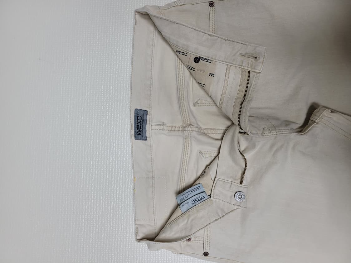 WESC 남자 Eddy 청바지 W33 L32 아이보리 상품이미지5