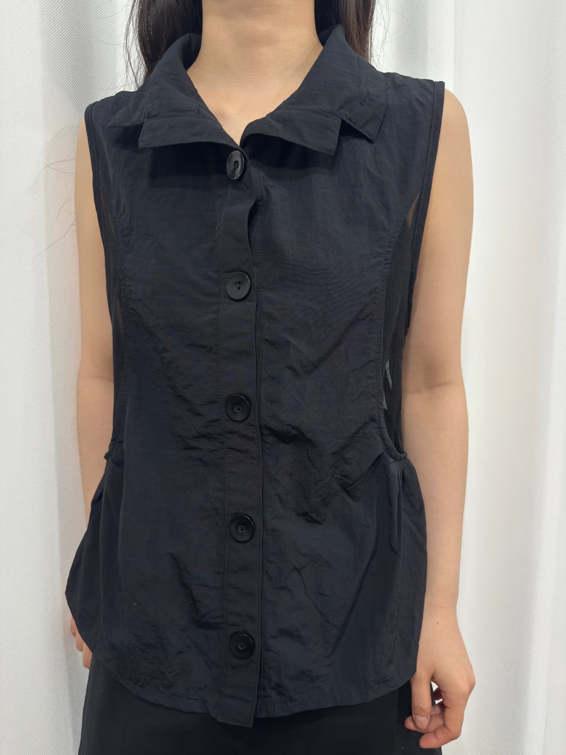 mesh detail vest 상품이미지2