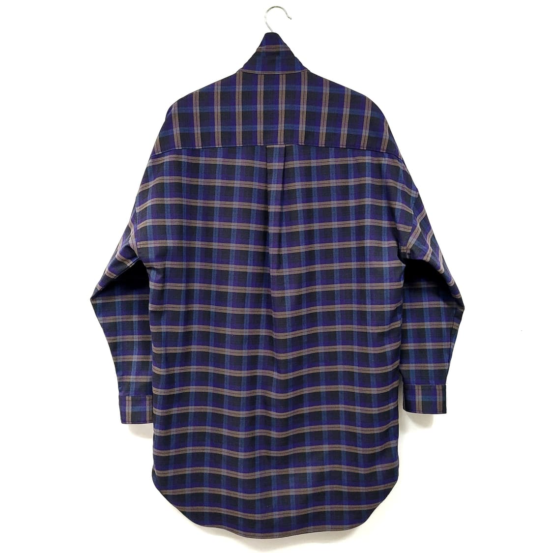 Cord 코드 플레이브 체크 롱 셔츠 상품이미지4