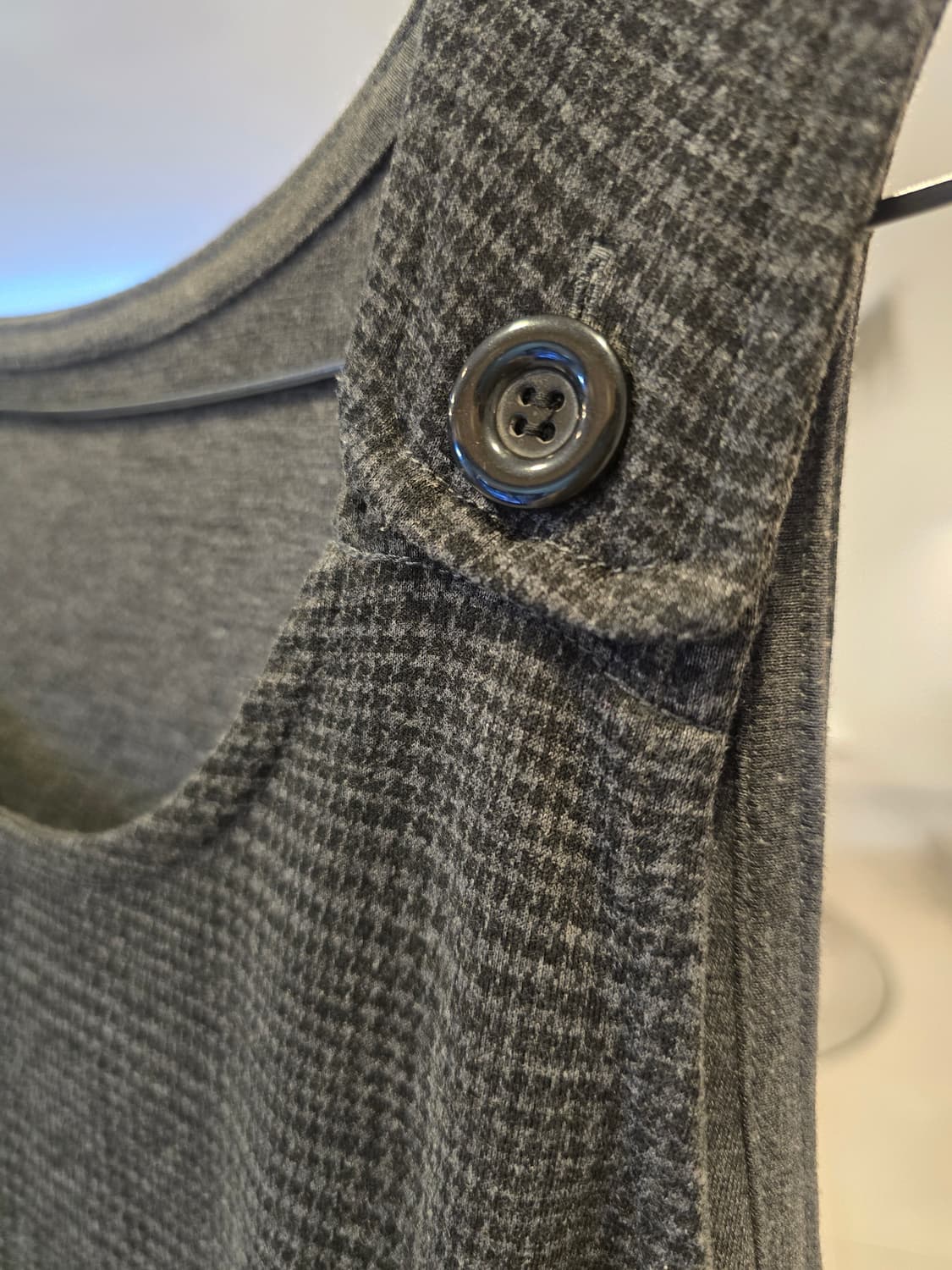 체크 포켓 멜빵 원피스 상품이미지3