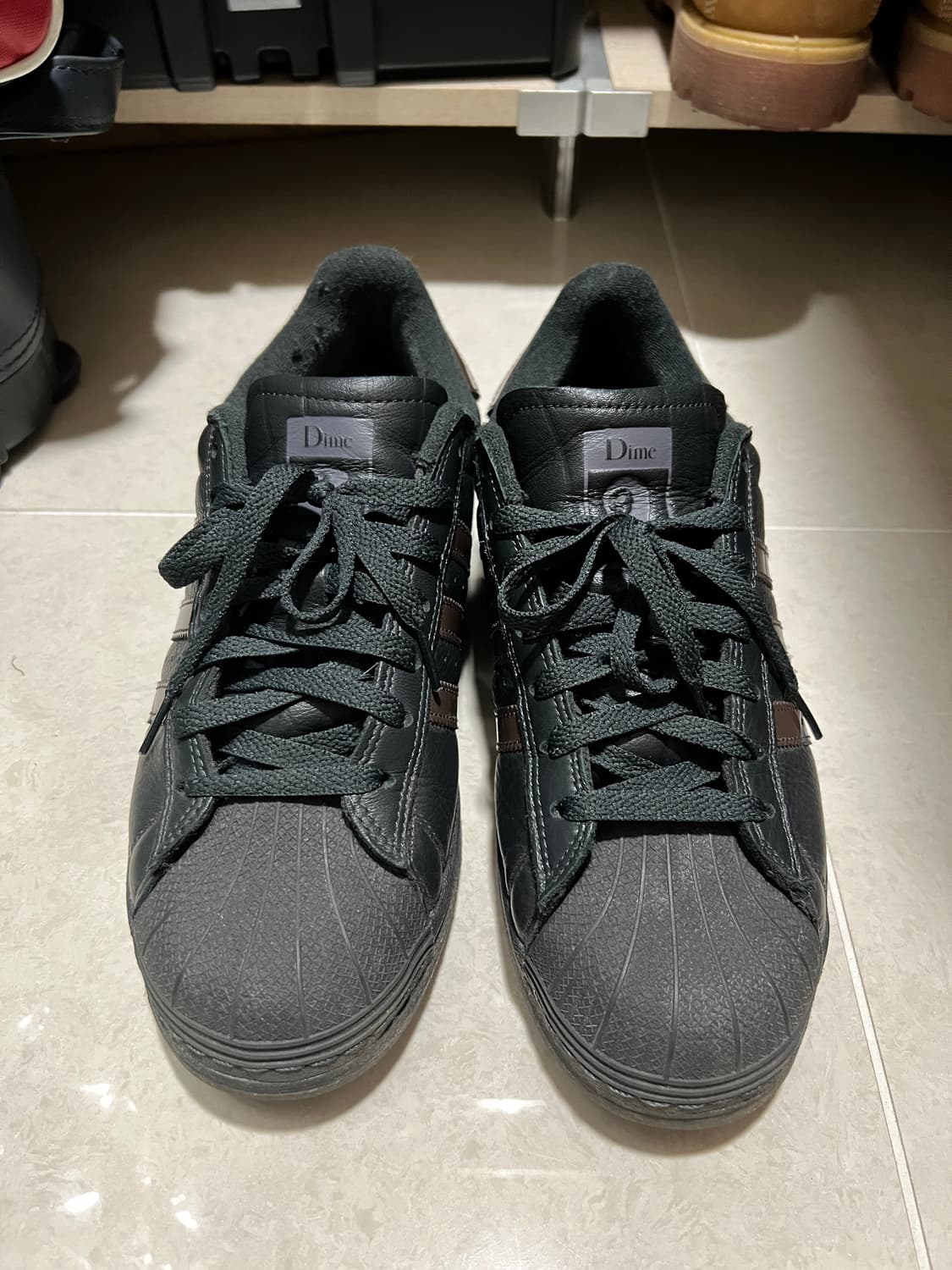 [280] 아디다스 X 다임 슈퍼스타 ADV 카본 그레이 파이브 상품이미지3