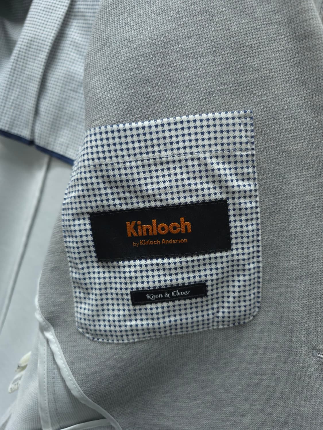 [킨록] 남성용 그레이 비즈니스 캐주얼 자켓 (100사이즈) 상품이미지10