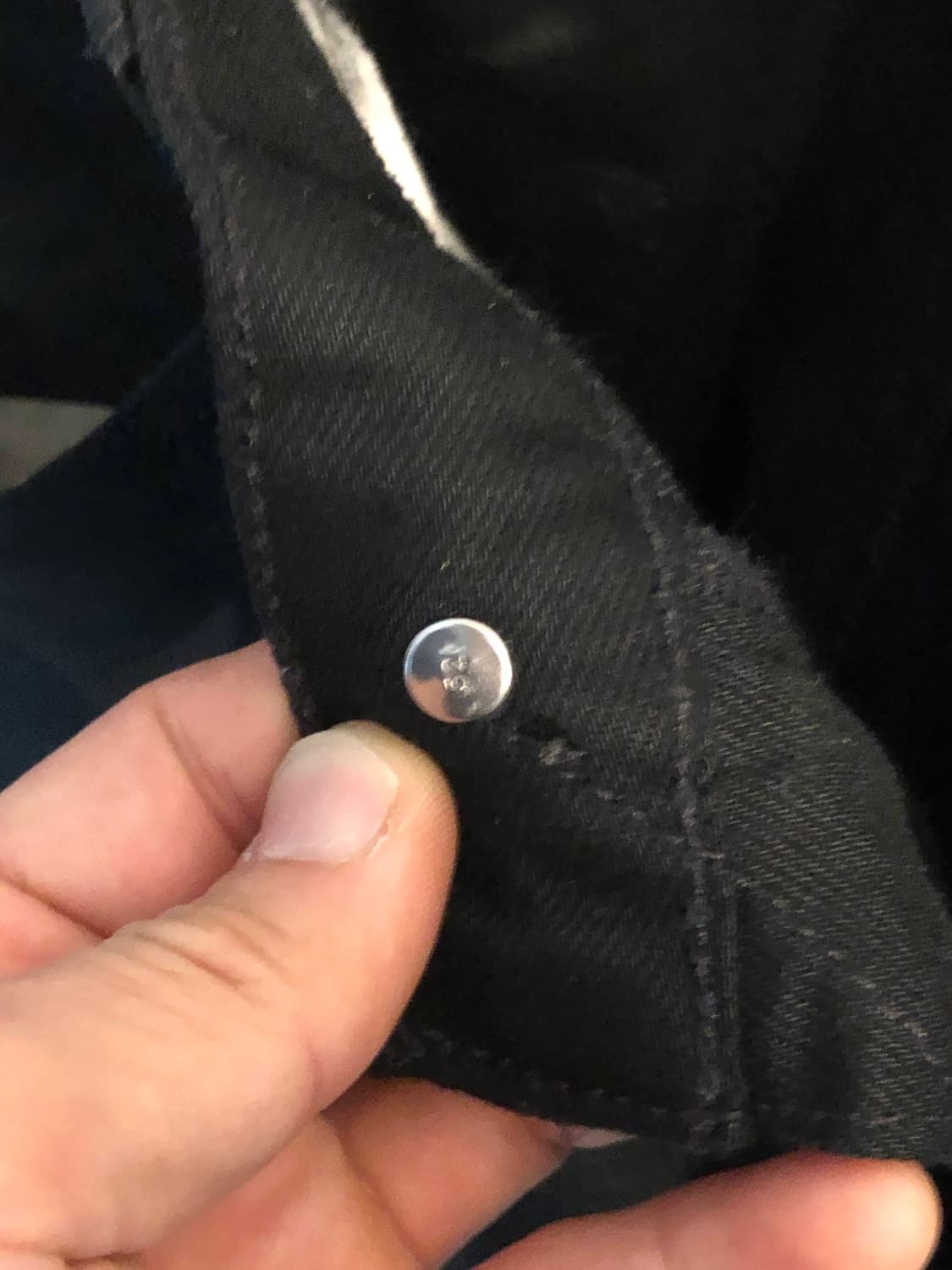 리바이스 751 세미 와이드 스트레이트 흑청 데님 블랙진 34x32 상품이미지5