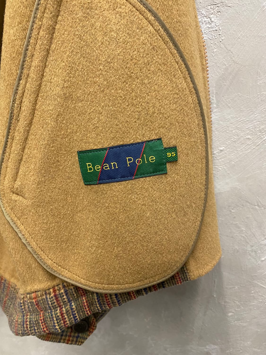 [95] 90-00s Bean Pole 빈폴 빈티지 울 체크 자켓 상품이미지7