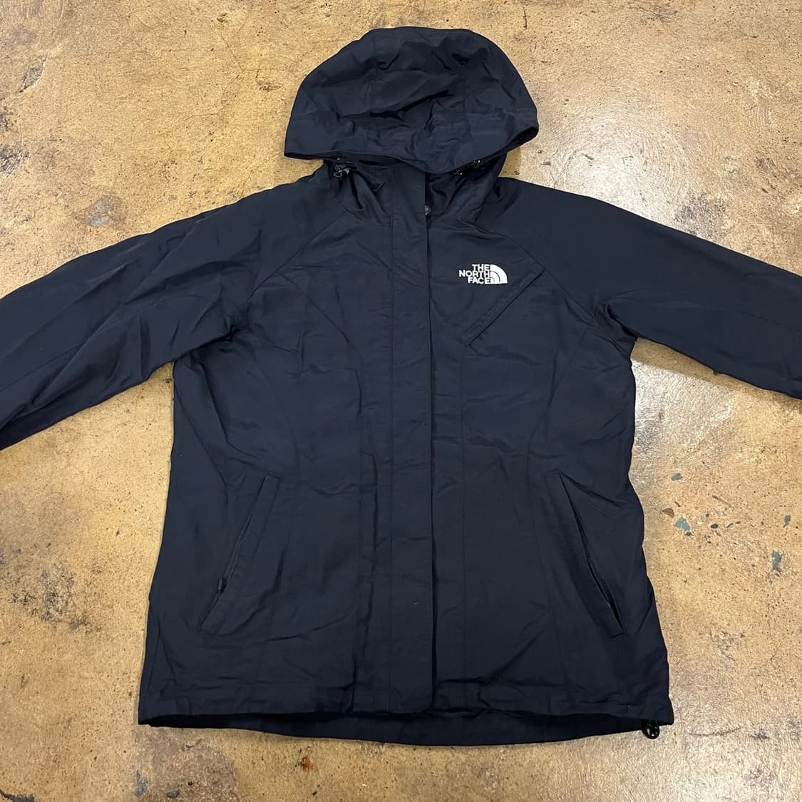 [정품/M] 노스페이스 블랙 후드 바람막이 자켓 b14 상품이미지3