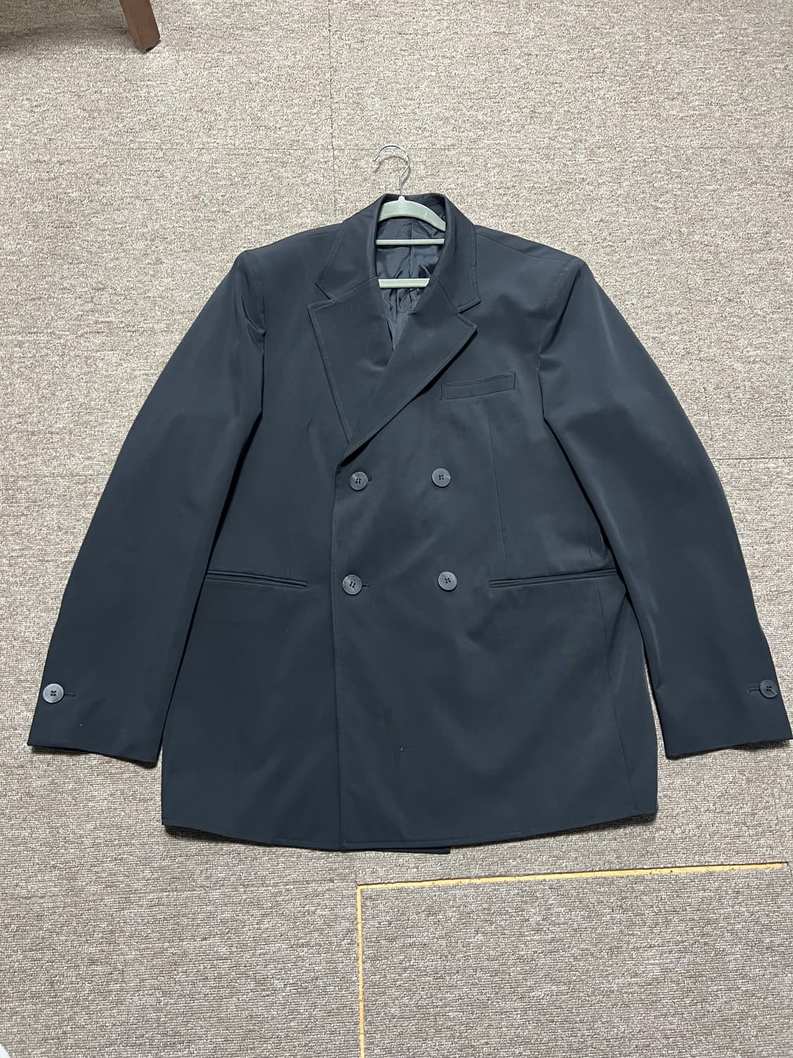 우영미 더블 브레스트 블레이저 블랙 48 상품이미지1