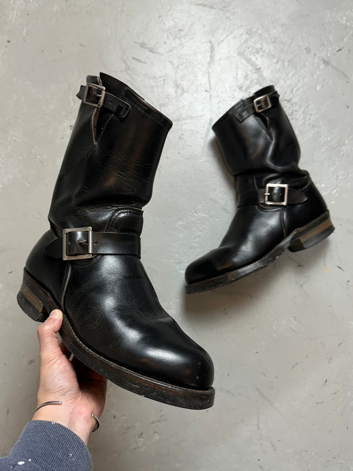 90's USA Made 레드윙 PT91 엔지니어 부츠 차심 상품이미지1