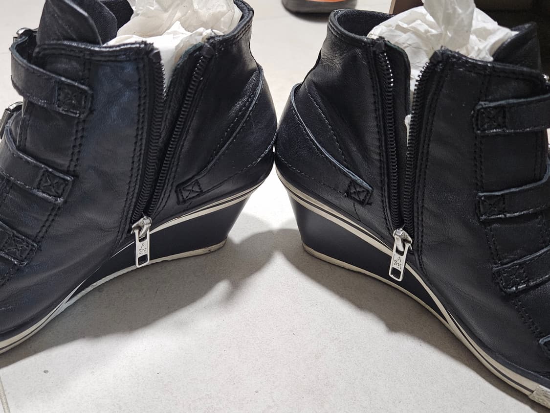 ASH 웨지힐 스니커즈 블랙 38 상품이미지4