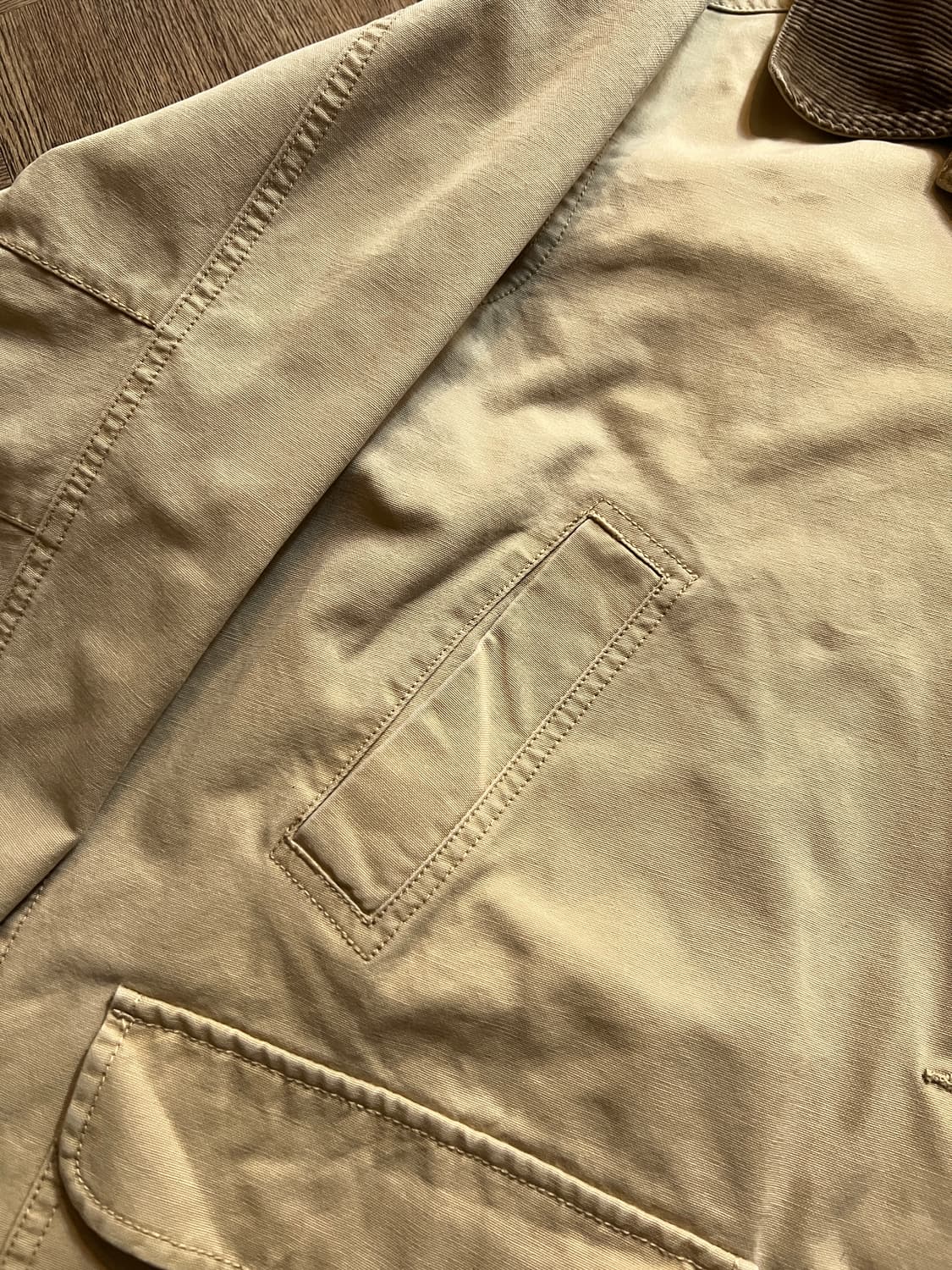 [L]엘엘빈 USA 코튼 라이닝 베이지 헌팅 자켓 상품이미지4