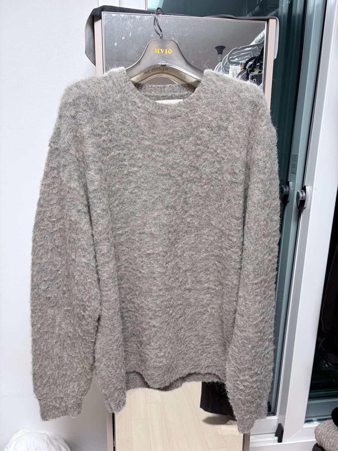 Yoke 베이비 알파카 크루넥 니트 그레이 3사이즈 상품이미지1