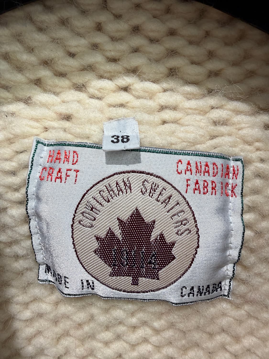 1970–80s Canadian 코위찬 Knit Zip-up L  상품이미지3