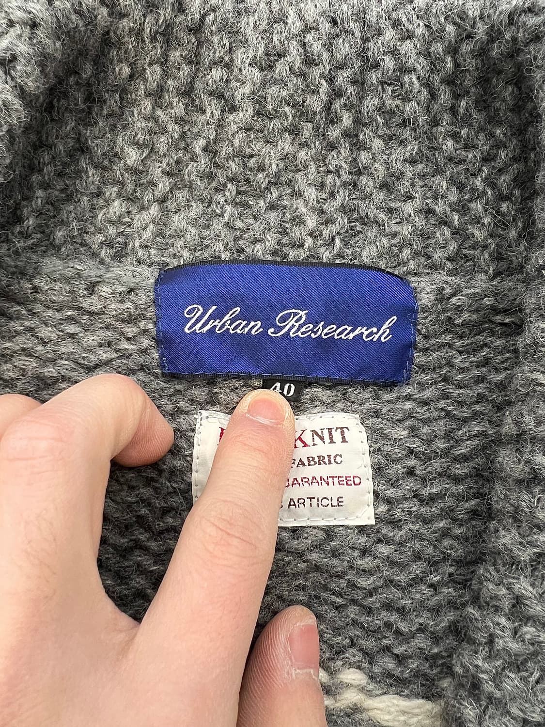 어반 리서치 핸드 니트 카우틴 코위찬 상품이미지8