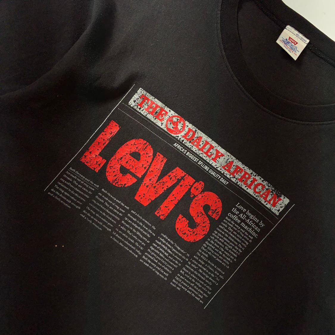 Levi's  리바이스 매거진 그래픽 블랙 반팔티셔츠  상품이미지3
