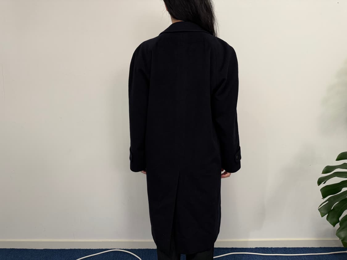 빈티지 캐시미어 롱 코트 블랙 상품이미지3
