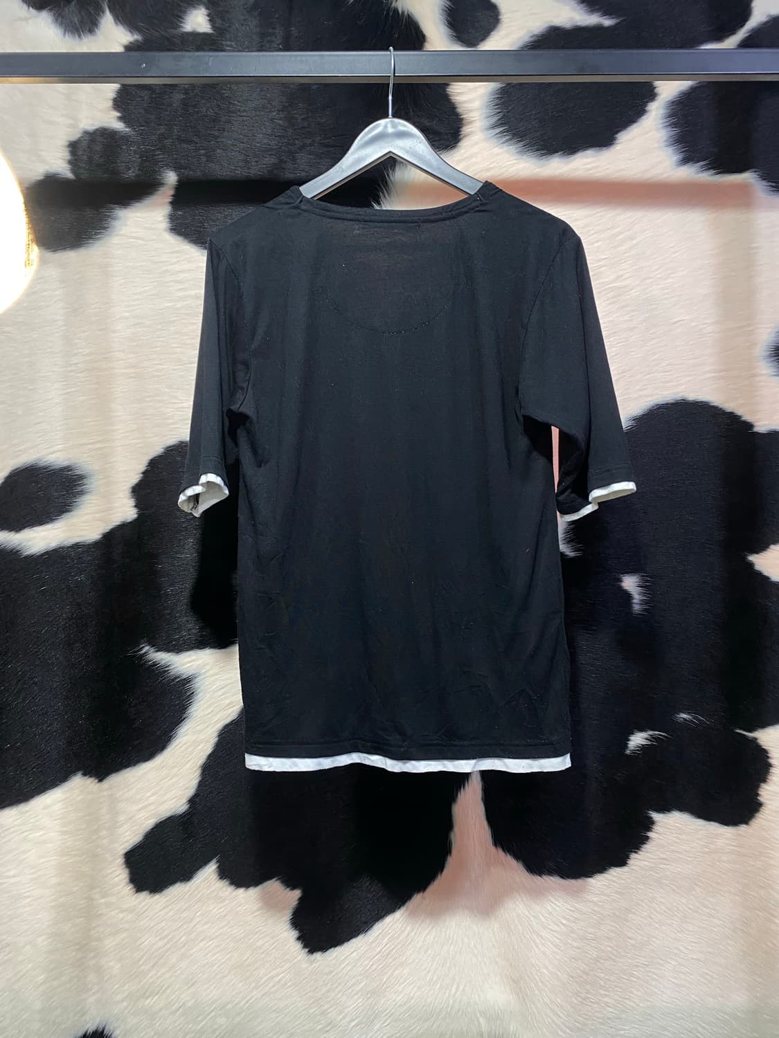 Japanese vtg 레터링 카울넥 레이어드 하프  슬리브 상품이미지6