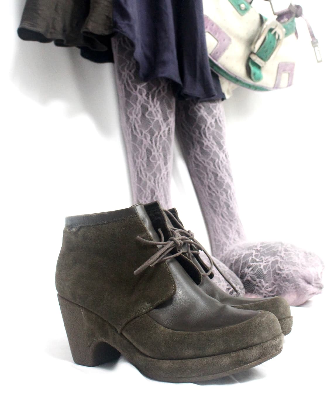 CAMPER greyish brown leather loafer heel 상품이미지2