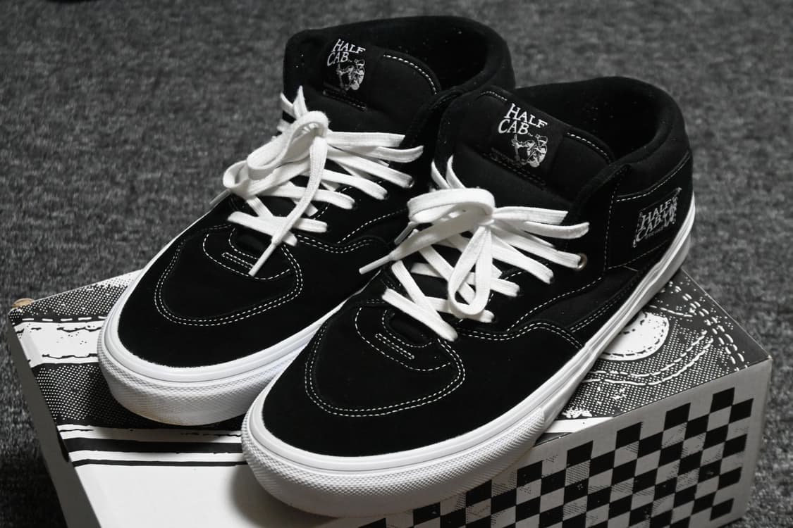 (310) 반스 스케이트 하프캡 검흰 상품이미지3