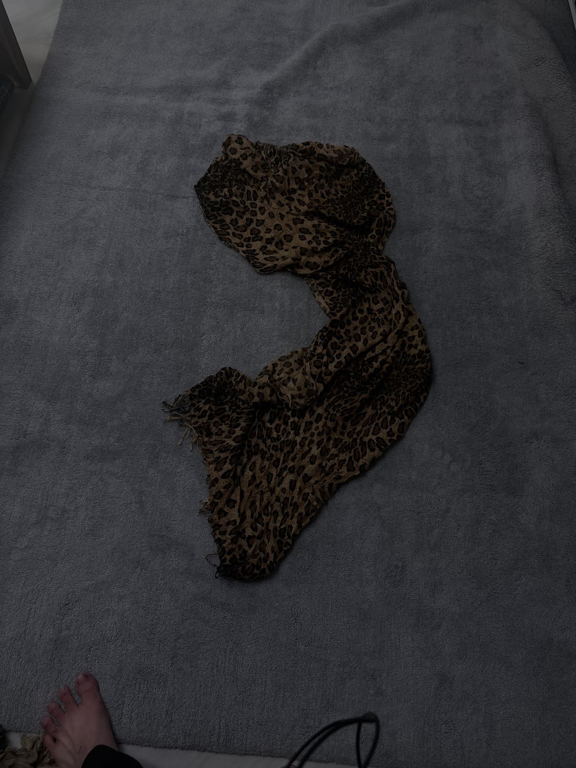 Vintage V-kei,punk leopard muffler 상품이미지3