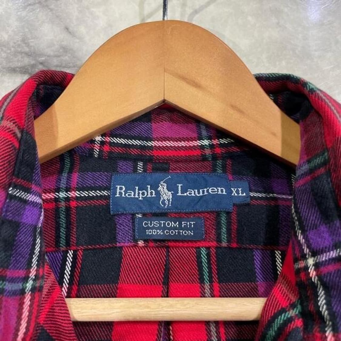 랄프로렌 폴로 타탄 체크 플란넬 셔츠 (XL)   상품이미지4