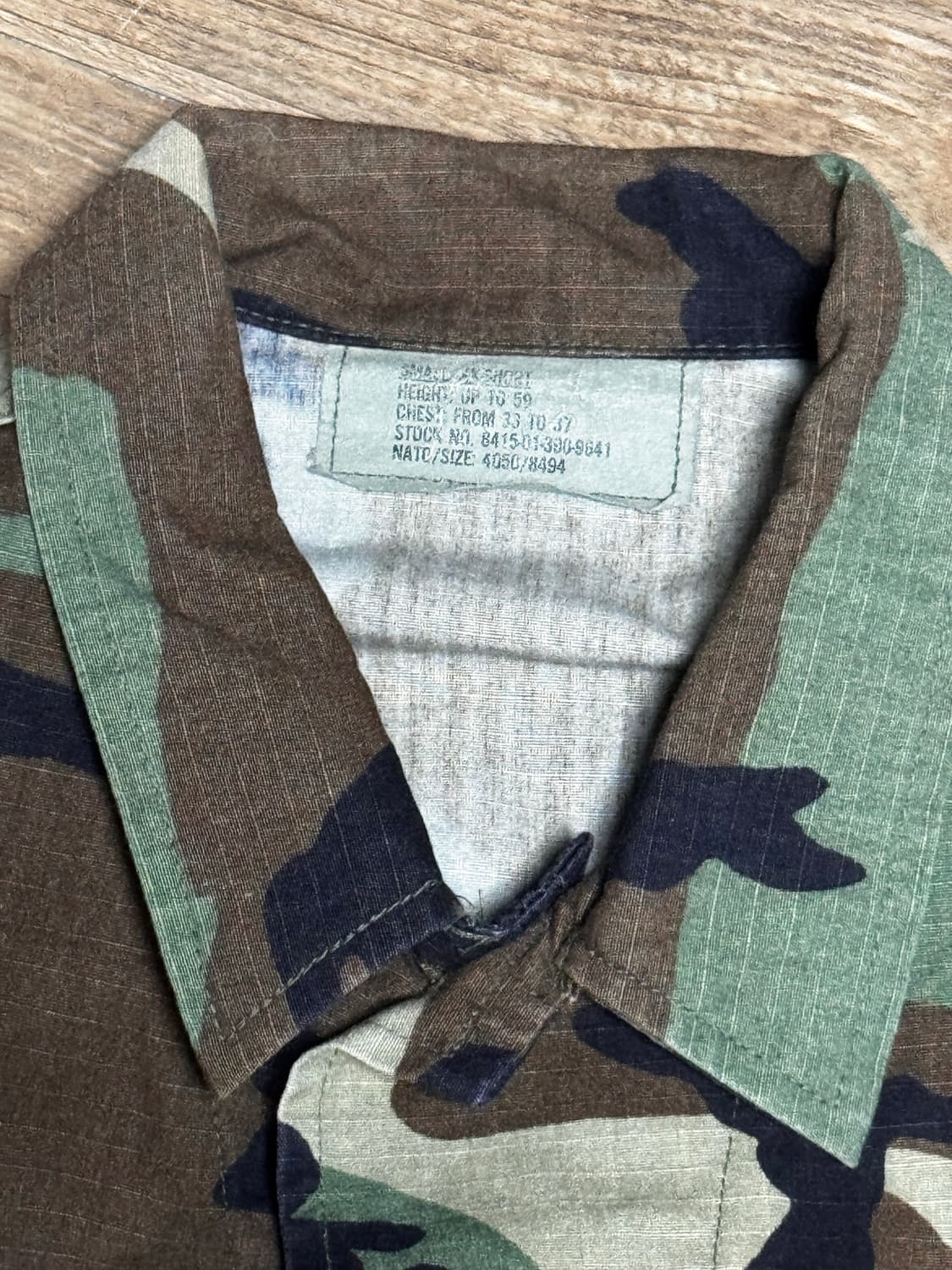 [XXS] 미군 밀리터리 90s 우드랜드 카모 컴뱃 자켓 상품이미지4