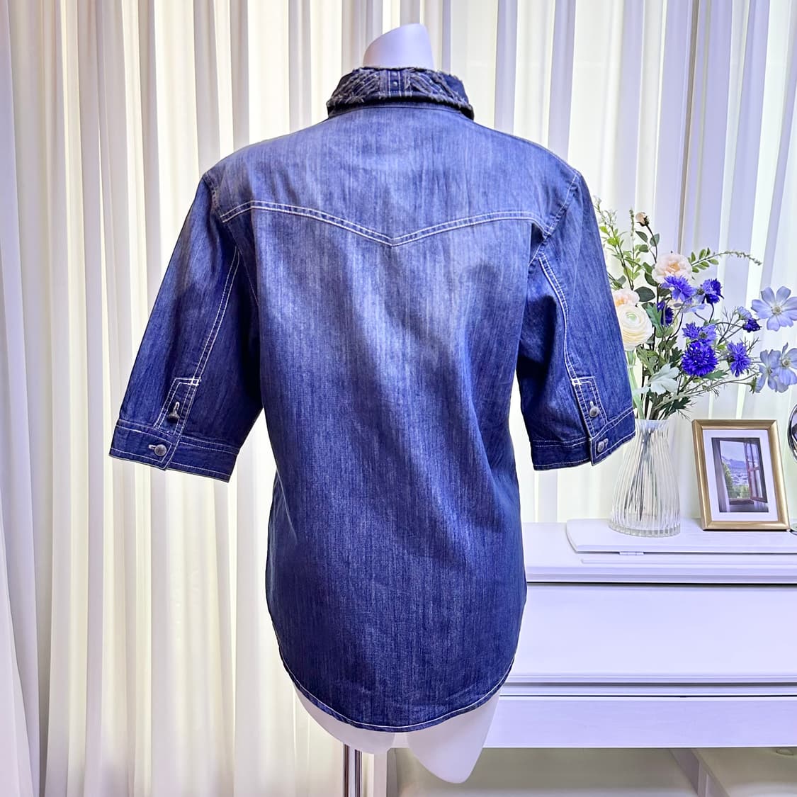 인더애틱 union jack denim shirt 상품이미지2