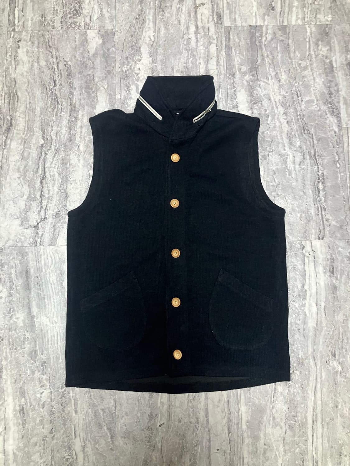 일본빈티지 Quolt 핀터깔y2k 오리엔탈아메카지 롱베스트조끼 상품이미지1