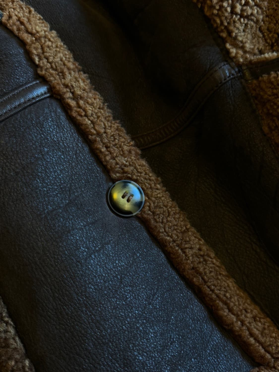 Bitish VTG 시어링 레더 자켓 무스탕 상품이미지3