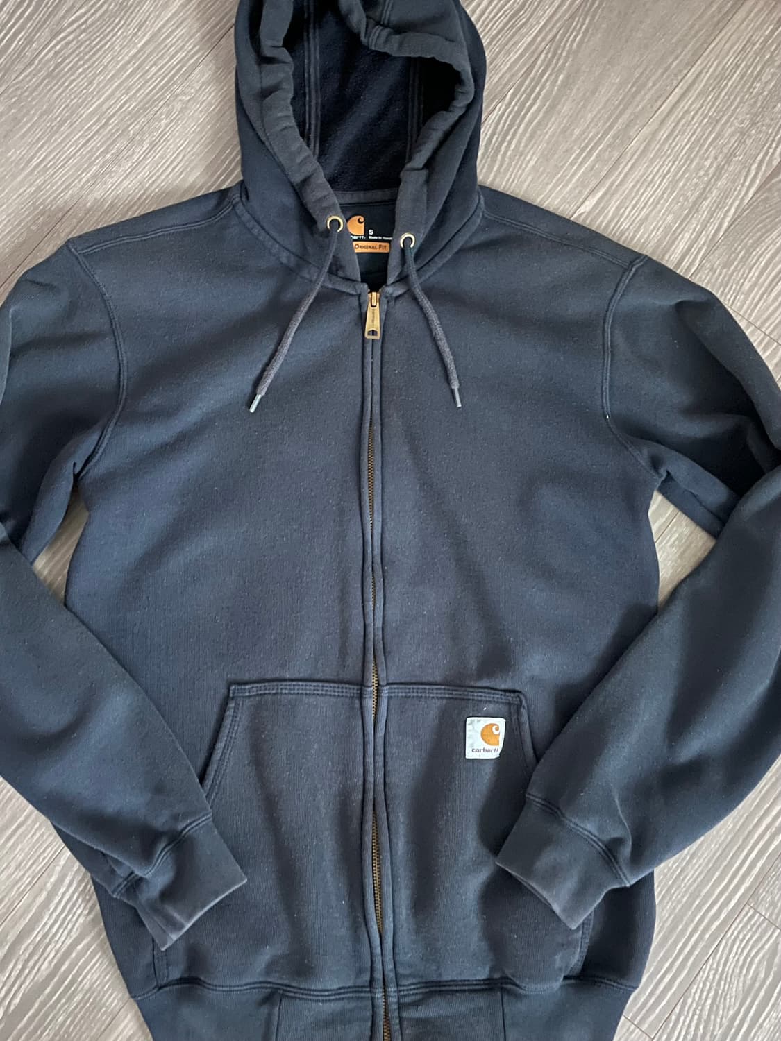 칼하트 네이비 후드집업 상품이미지1