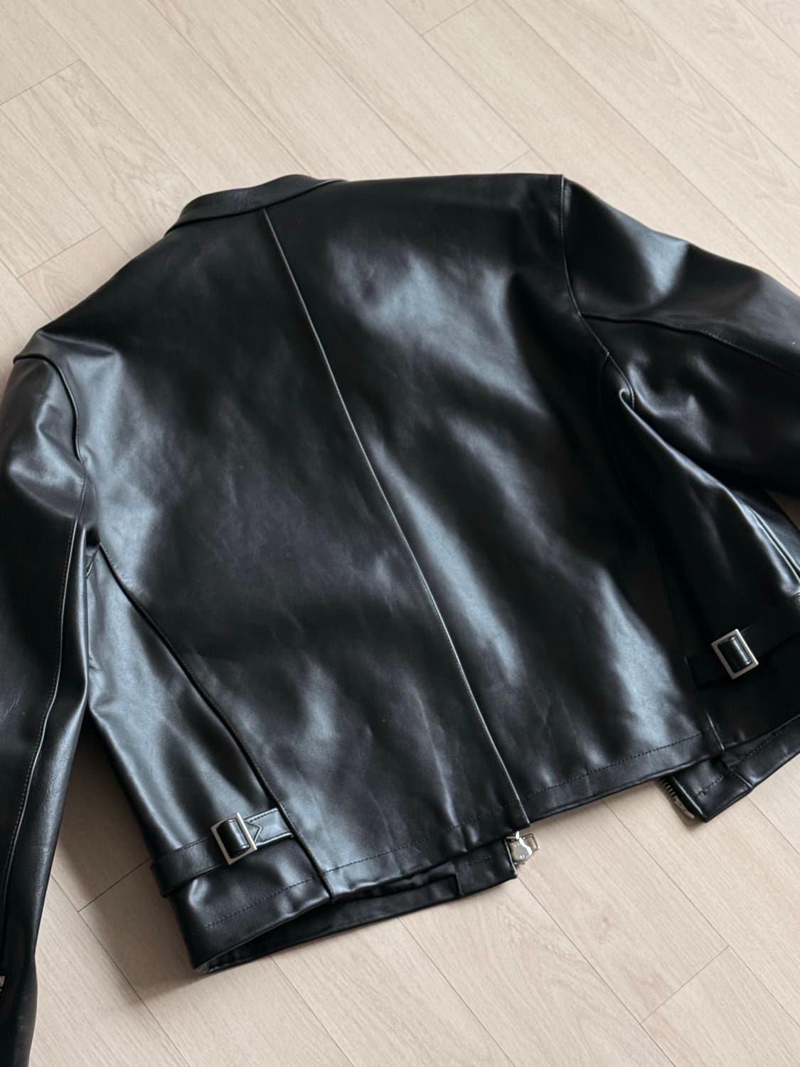 토니웩 이탈리안 카프 레이서 가죽 레더 라이더 자켓 주우재 상품이미지4