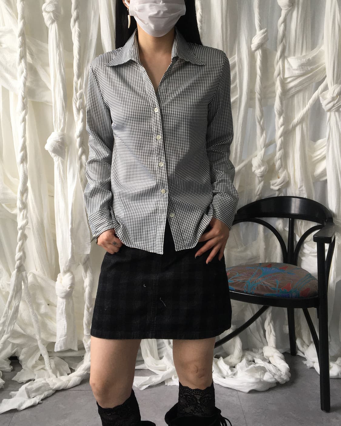 Check pattern shirt 상품이미지4