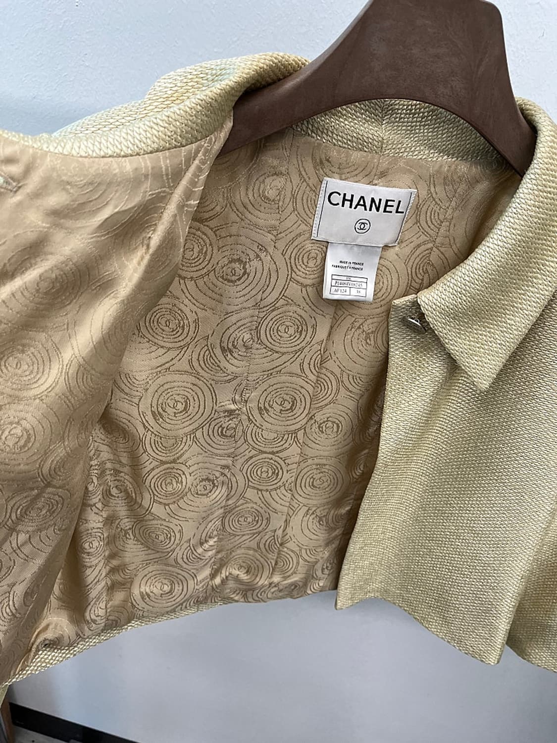 여) 샤넬 빈티지 크루즈 골드 크롭자켓  상품이미지5