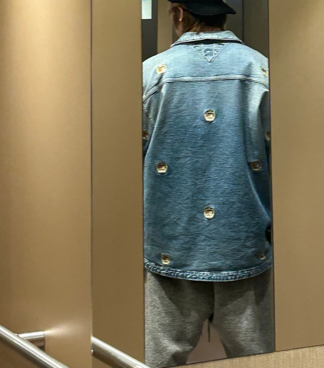 타미힐피머 로고 패턴 세미 롱 청자켓 상품이미지5