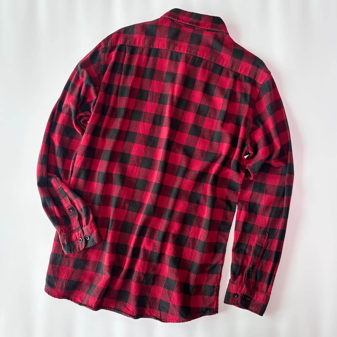빈티지 버팔로 체크 플란넬 워크 셔츠 상품이미지3