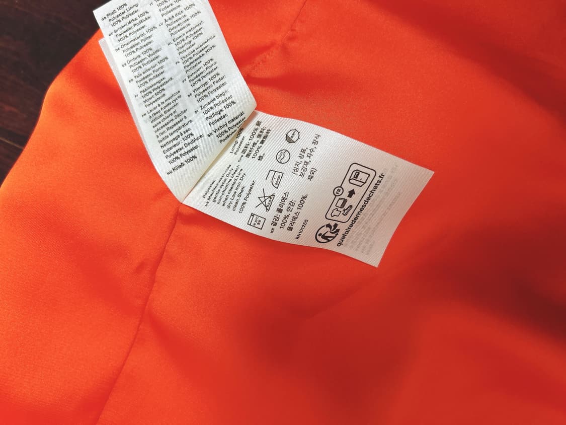 아르켓 새틴 미니 스커트 오렌지 컬러 arket  상품이미지3