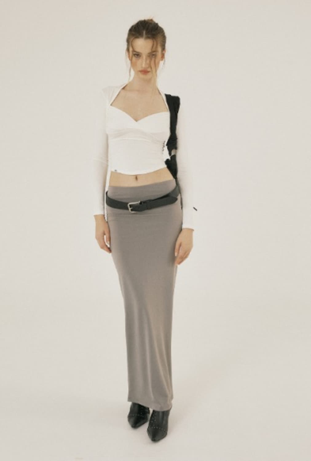 쓰리타임즈 sweet bolero tee white 상품이미지3