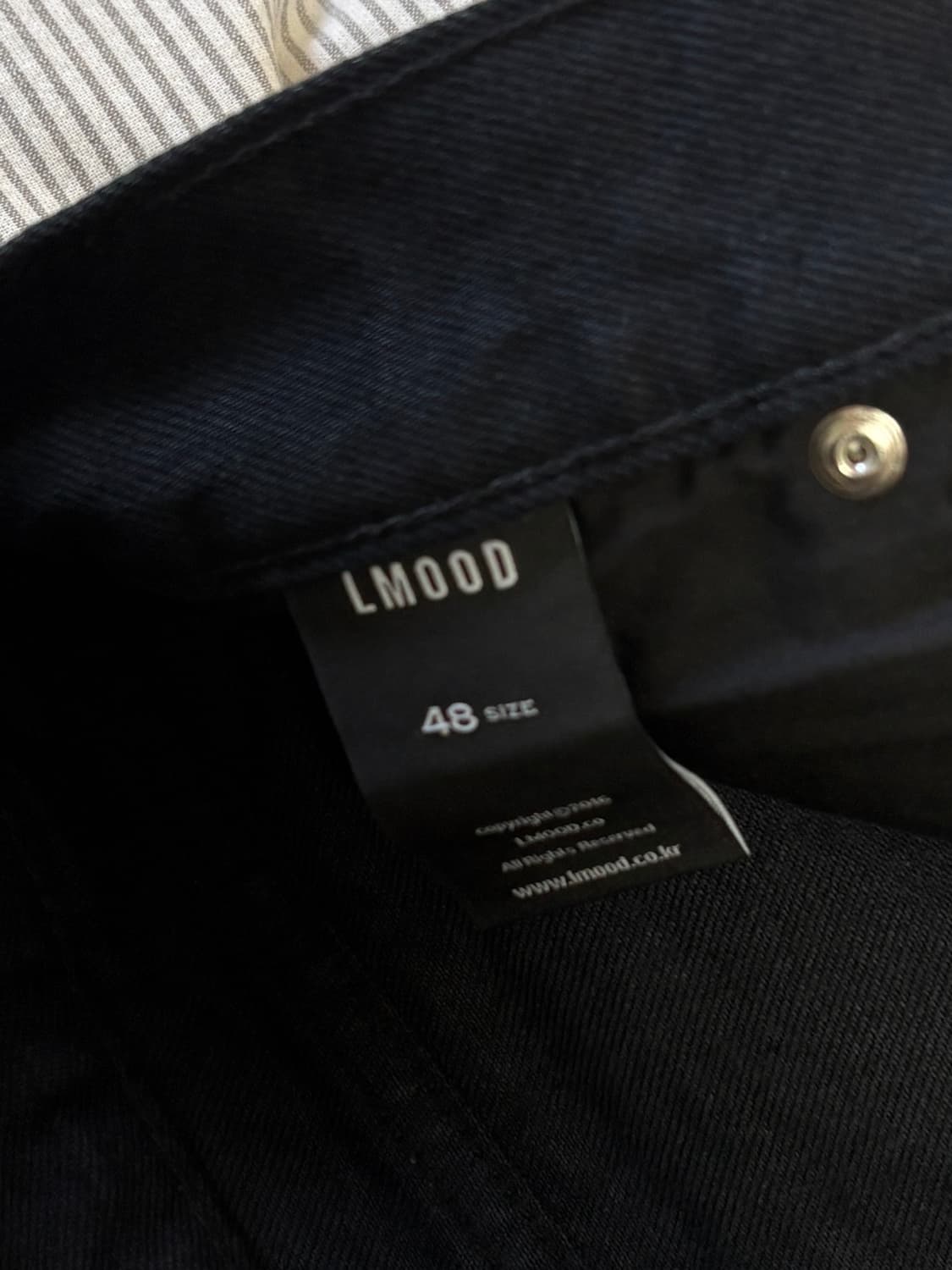 엘무드 버뮤다 톰보이 데님 퓨어 블랙 48 상품이미지3