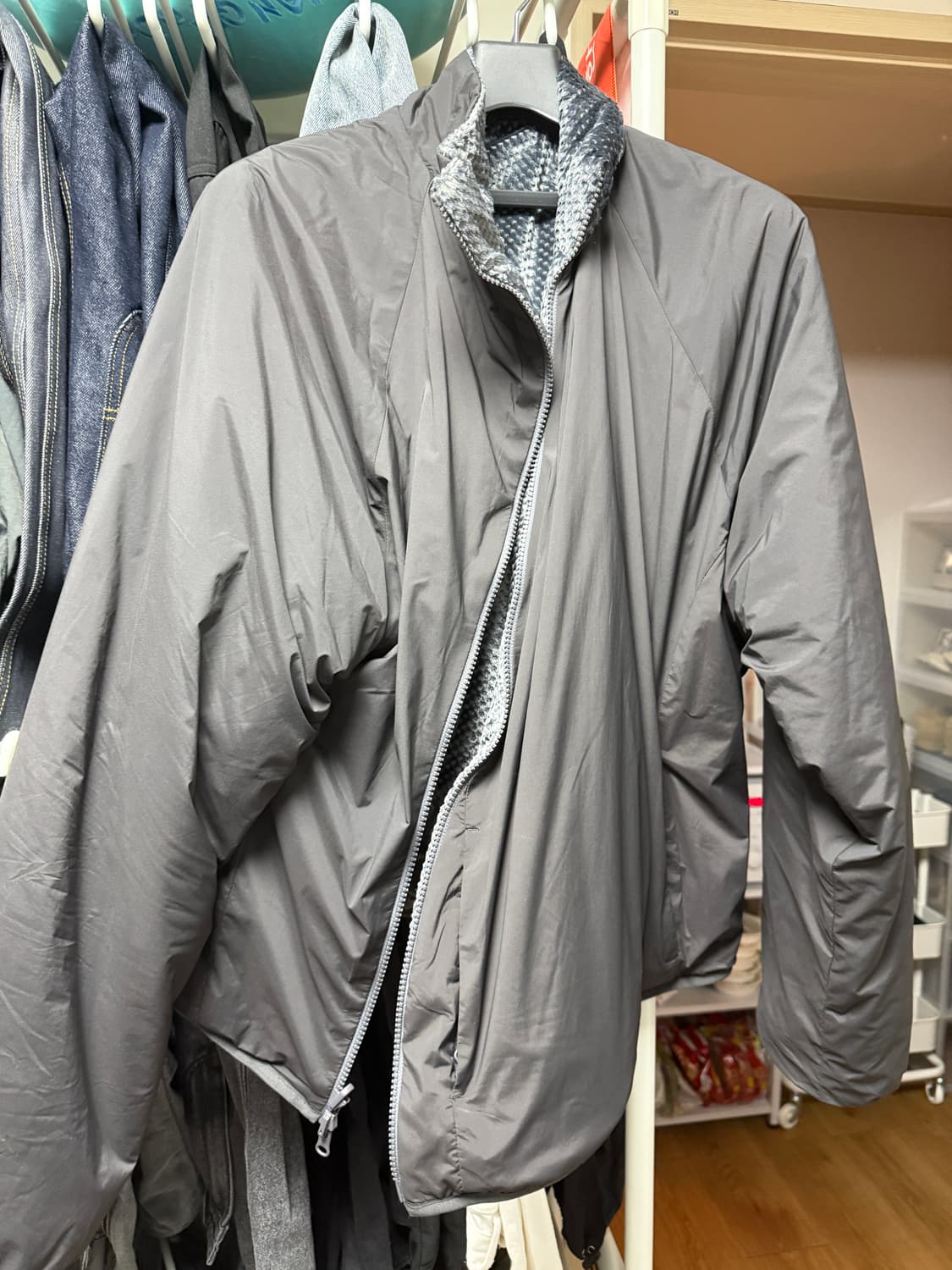 포스트아카이브팩션 리버 자켓 차콜 L paf 상품이미지3